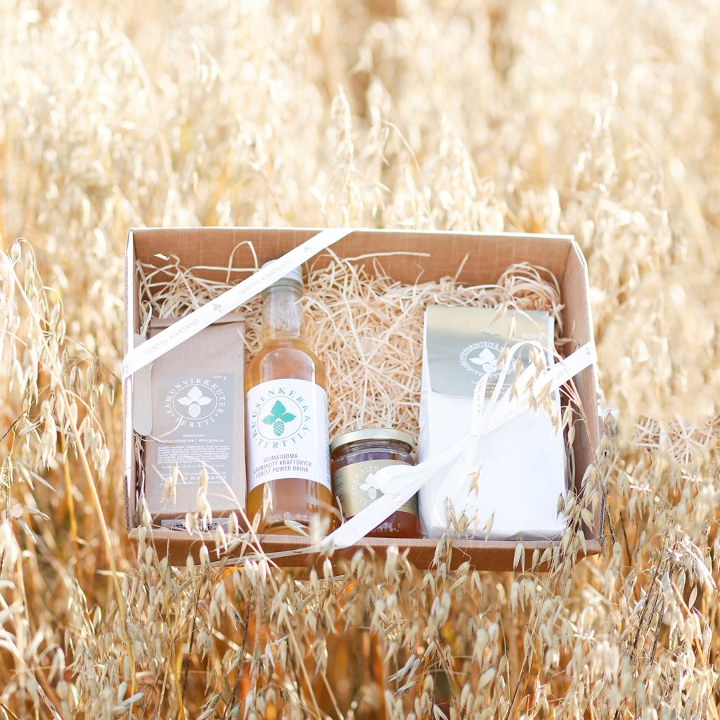 Tertin Kartano tuotteita kaurapellossa